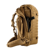M-Tac Rygsæk Gen.II Elite Large med våbenrum samt ergonomisk design og Cordura 330D materiale, vises åben og klar til brug.