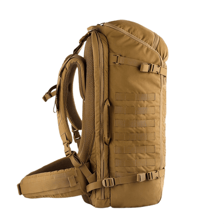 M-Tac Rygsæk Gen.II Elite Large i slidstærk Cordura materiale og stilrent design, sidevisning med ergonomiske skulderstropper.