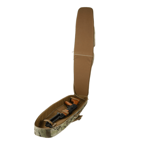 M-Tac Gun Backpack Case 125 cm Gen.II Elite åbnet med våben indeni