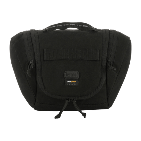 Sort M-Tac Toilettaske Elite Gen.II til opbevaring af hygiejneartikler og småting, kompakt rejsetaske