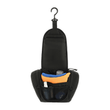 M-Tac Toilettaske Elite Gen.II med rum til hygiejneartikler, åbnet for visning af indeni, inklusive tandbørste og shampoo.