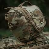 M-Tac Toilettaske Elite Gen.II i camouflage-design til praktisk opbevaring af hygiejneartikler og småting, ideel til rejsebrug.