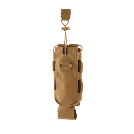 M-Tac Flaske Holder Elite i Cordura 500D materiale med MOLLE system til taktisk udstyr. Praktisk flaske- og beholderholder.
