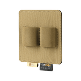M-Tac Double Mag Pouch Hook Backed Magazine i beige Cordura stof med Velcro-fastgørelse.