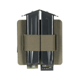 M-Tac Double Mag Pouch Hook Backed Magazine til to pistolmagasiner eller værktøjer med justerbare rumdelere og Velcro-fastgørelse.