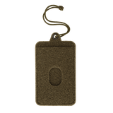M-Tac Badge Holder – ID-kort og patch med blødt Velcro, plastbase, metaløjer og paracord til ophæng. Perfekt til ID og patches.