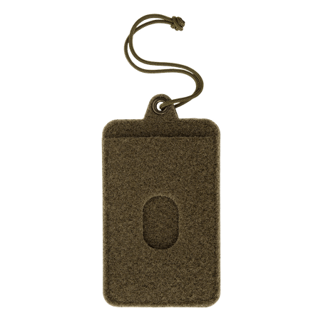 M-Tac Badge Holder – ID-kort og patch med blødt Velcro, plastbase, metaløjer og paracord til ophæng. Perfekt til ID og patches.