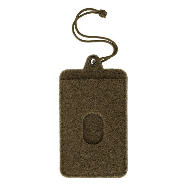 M-Tac Badge Holder – ID-kort og patch med blødt Velcro, plastbase, metaløjer og paracord til ophæng. Perfekt til ID og patches.