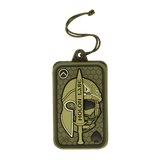 M-Tac Badge Holder – ID-kort og patch med paracord og taktisk design i olivengrøn plastik med 'Molon Labe' print.