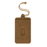 M-Tac Badge Holder – ID-kort og patch, taktisk ID-kortholder i beige med blødt Velcro til patcher og metaløjer til ophæng.