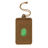 M-Tac Badge Holder – ID-kort og patch med velcro og paracord til ophæng, velegnet til ID- og nøglekort. Taktisk design i brun farve.