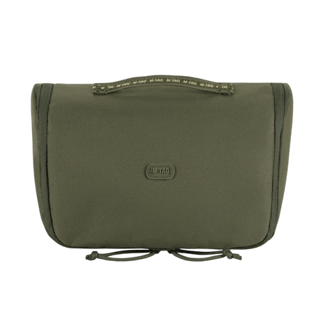 M-Tac Toilettaske i vandafvisende 600D polyester, kompakt opbevaring til tandbørste og barbering, ideel til rejser og hverdagsbrug.