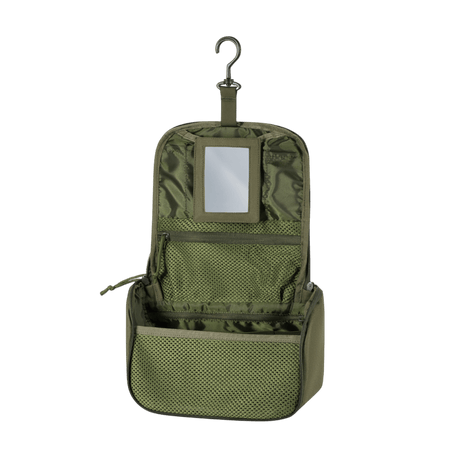 M-Tac Toilettaske i kompakt design, ideel til tandbørste og cremer, vandafvisende 600D polyester, praktisk til rejser og hverdag.