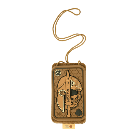 M-Tac Taktisk ID-kortholder med Snøre i robust Cordura med klart panel, velcromuligheder og militær design.