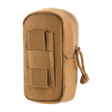 M-Tac PC Utility Pouch Elite i Cordura med MOLLE-interface og Velcro-panel. Ideel til opbevaring, farve brun, mål 13 x 6 x 3 cm.