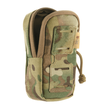 M-Tac PC Utility Pouch Elite i camouflage, alsidigt design med MOLLE-interface og Velcro-panel til patches, perfekt til taktisk brug.