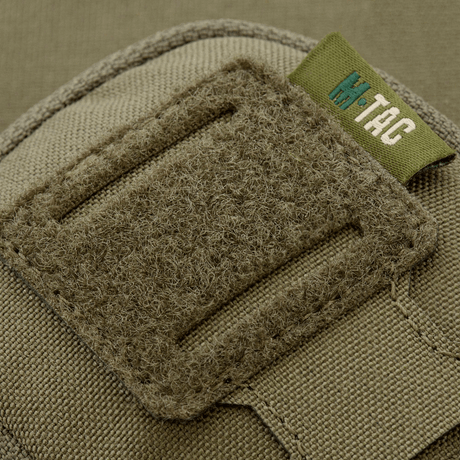 Nærbillede af M-Tac PC Utility Pouch Elite med Velcro-panel, lavet af 500D Cordura, MOLLE-interface, ideel til småting.