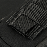 Close-up af M-Tac Utility Shoulder Pouch Elite Gen.II i Cordura 500D Multicam Black med MOLLE-system og velcro-panel.