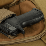 M-Tac Sphaera Hex Hardsling Taske Gen.II Elite med skjult bæring af våben og lynlåssystem, i robust Cordura og Hex polyester.