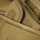 M-Tac Sphaera Hex Hardsling Taske Gen.II Elite med lynlåslukninger og hexagon tekstur, fokuseret på robust funktionalitet.