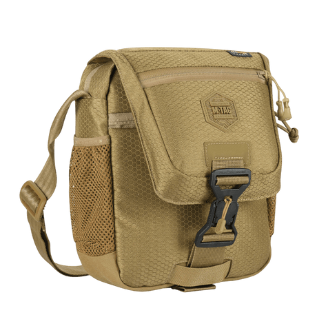 M-Tac Satellite Magnettaske Gen. II Elite Hex, slidstærk organiserings-taske, Cordura Hex stof, med magnetisk lukning, brun farve.