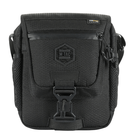 M-Tac Satellite Magnettaske Gen. II Elite Hex i sort med hexagon formet mønster, multifunktionel taske til daglig brug og skjult våbenbæring.