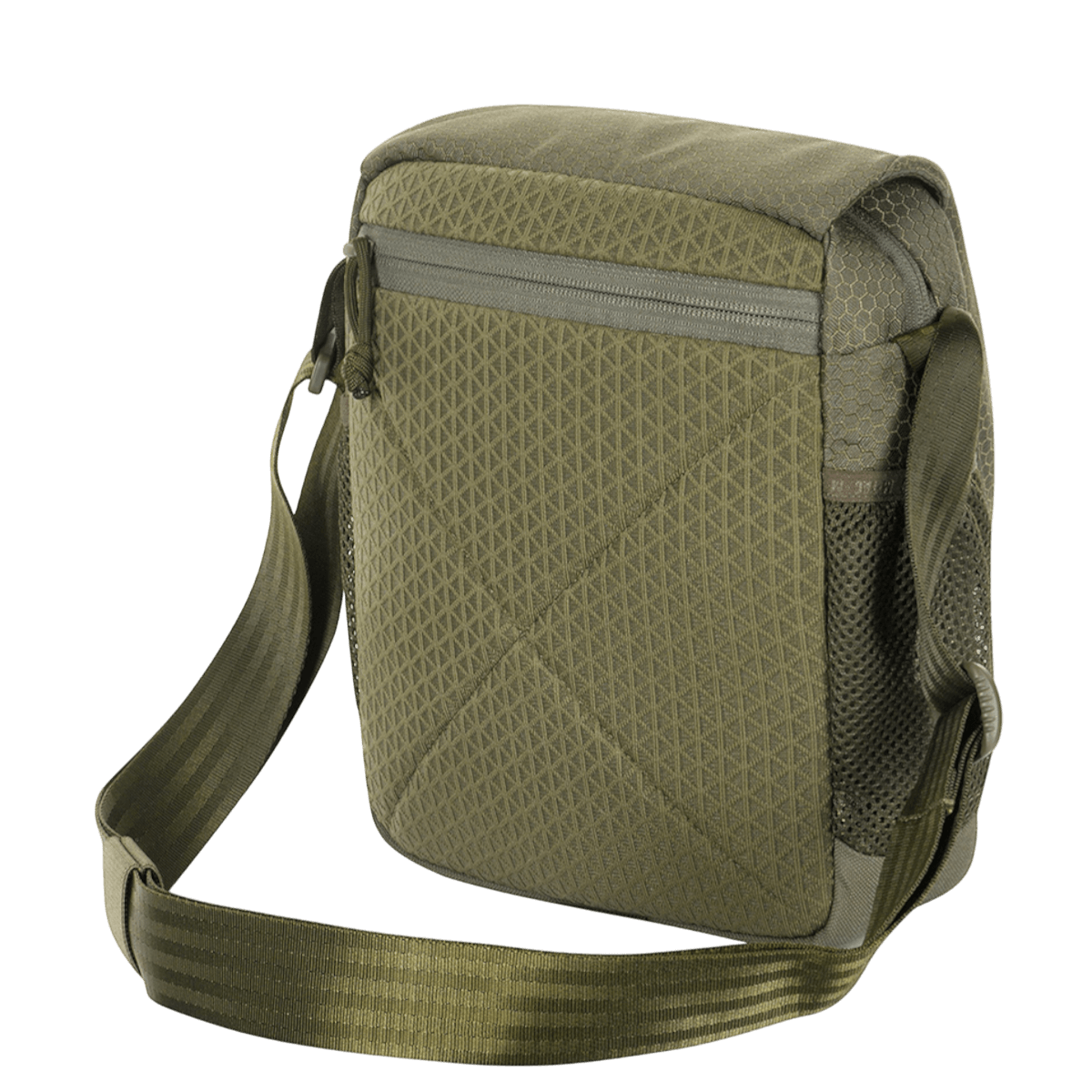 M-Tac Satellite Magnettaske Gen. II Elite Hex i slidstærk Cordura med tablet-design og magnetisk lukning, grøn farve.