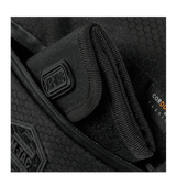 M-Tac Satellite Magnettaske Gen. II Elite Hex, multifunktionel organizer i holdbar Cordura Hex, sort design, nærbillede af detalje.