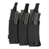 M‑Tac Elastisk Triple Magazine Pouch Elite til tre AK/AR-magasiner, Cordura 500D, MOLLE Laser Cut montering, kompakt design