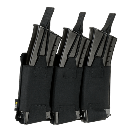 M‑Tac Elastisk Triple Magazine Pouch Elite til opbevaring af tre AK/AR-magasiner i let og kompakt design med MOLLE Laser Cut.