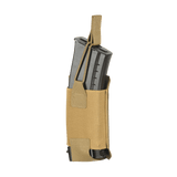 M-Tac Elastisk Single Magazine Pouch Elite, kompakt og funktionel AK/AR-magasin holder, Cordura 500D, MOLLE-kompatibel