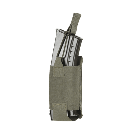 M‑Tac Elastisk Single Magazine Pouch Elite med Cordura 500D materiale til AK/AR-magasin, monteret med MOLLE Laser Cut system.
