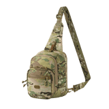 M‑Tac Cross Bag Elite Hex i camouflage, kompakt taske/rygsæk til taktisk brug, 5 liter, Cordura 500, med YKK lynlåse og MIL-SPEC fittings.