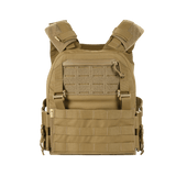 M‑Tac Plate Carrier Cuirass QRS Gen.II med quick-release system, ergonomisk design i tan farve.