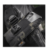 M-Tac Smartphone Lomme Elite Large Hex i CORDURA HEX, sort med magnetspænde, holder smartphone sikkert op til 6.5 tommer.