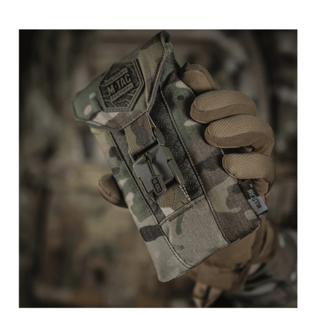 M-Tac Smartphone Lomme Elite Large Hex i camouflage med WJ magnetisk spænde og slidstærkt CORDURA materiale.