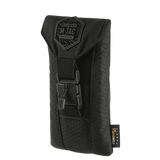 M-Tac Smartphone Lomme Elite Large Hex i sort lavet af slidstærkt CORDURA HEX materiale med WJ magnetisk spænde for sikkerhed.