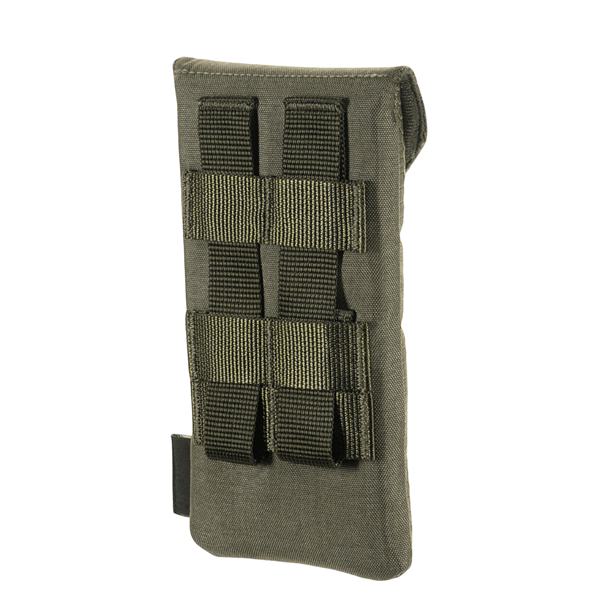 M-Tac Smartphone Lomme Elite Large Hex i slidstærkt CORDURA HEX materiale med magnetisk spænde, stilfuld sort design til smartphones op til 6,5 tommer.