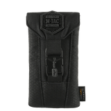 M-Tac Smartphone Lomme Elite Large Hex i sort med CORDURA HEX materiale og WJ magnetisk spænde til sikker opbevaring, stilfuldt design.