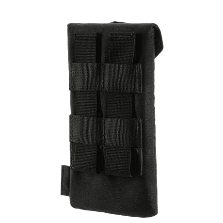 M-Tac Smartphone Lomme Elite Large Hex i sort Cordura materialer bagfra, kapacitet til smartphones op til 6,5 tommer.