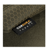 Nærbillede af M-Tac Smartphone Lomme Elite Large Hex lavet af CORDURA HEX 1000D stof med WJ spænde.