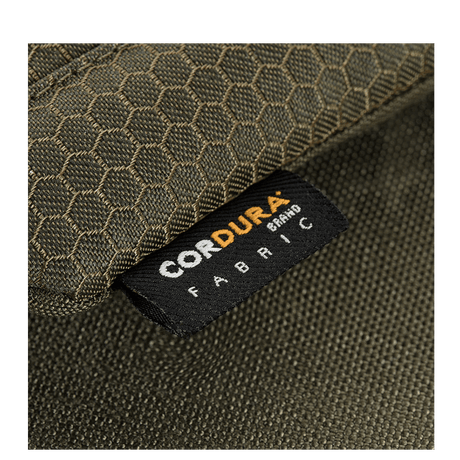 Nærbillede af M-Tac Smartphone Lomme Elite Large Hex lavet af CORDURA HEX 1000D stof med WJ spænde.