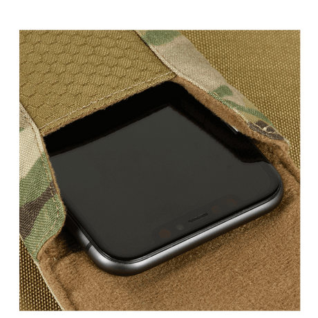 M-Tac Smartphone Lomme Elite Large Hex i Cordura HEX med magnetisk spænde, sort smartphone i camouflage etui, velegnet til 6,5 tommer.