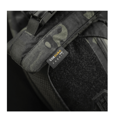 M-Tac Smartphone Lomme Elite Large Hex i slidstærk CORDURA HEX materiale, sort, tæthed 1000D, med WJ magnetisk spænde.