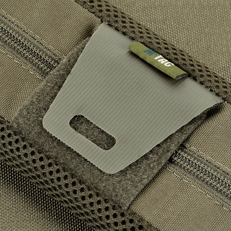 M‑Tac Skulderremspude 50 mm Elite i slidstærkt Cordura, 3D mesh inderside for komfort og ventilation, nærbillede af rempude.