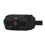 M‑Tac Horizontal Medical Pouch Elite i sort med organizer til IFAK og paracord-loop, fremstillet af holdbart Cordura 500D materiale.