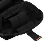 Indre organizer af M‑Tac Horizontal Medical Pouch Elite med elastiske holdere og lynlås.