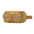 M-Tac Horizontal Medical Pouch Elite, kestävä kenttäensiapupakkaus, Cordura 500D, YKK AquaGuard -vetoketju, etupuoli tarrakiinnityksellä.