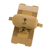 M‑Tac Horizontal Medical Pouch Elite feltkit med Cordura 500D materiale og YKK AquaGuard vandtæt lynlås, set ovenfra.