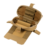 M‑Tac Horizontal Medical Pouch Elite i Cordura 500D med YKK AquaGuard lynlås og indre organizer, praktisk til førstehjælp i felten.